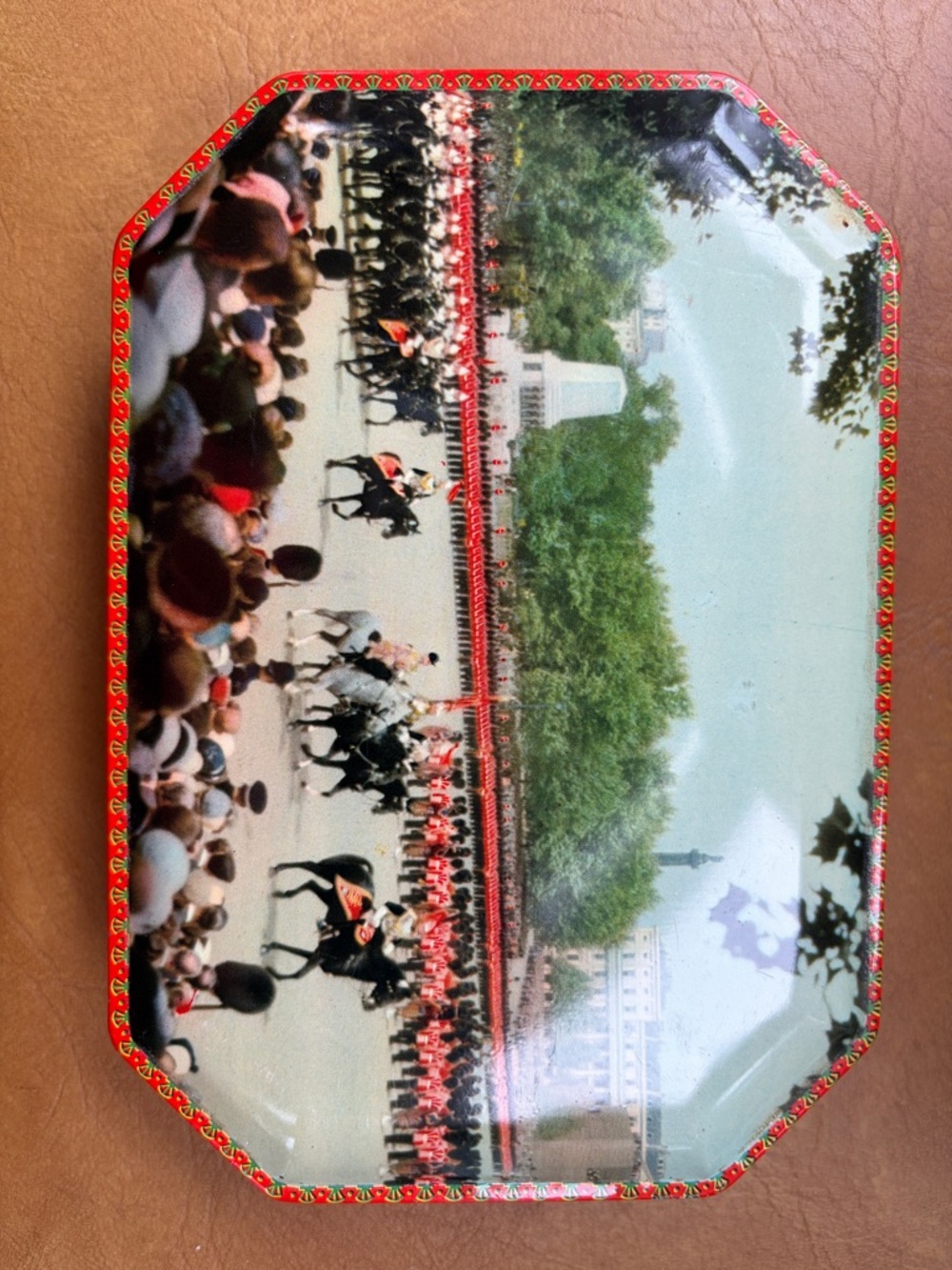 CollectibleVTG John S. Derbyshire & Son Limited Tin box with royal parade scene